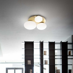 NINFEA ZŁOTA LAMPA SUFITOWA   293660 Ideal-Lux